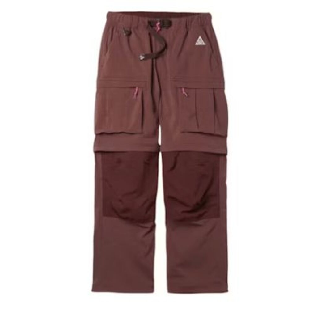 Nike ACG Smith Summit Zip Off Cargo Pant Burgundy Crush XS  D